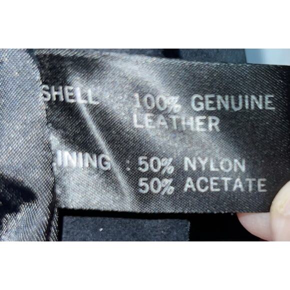 Vanna White Women’s Black/Purple Suede Leather Fringe Blazer Jacket - Size 14 - Picture 6 of 14